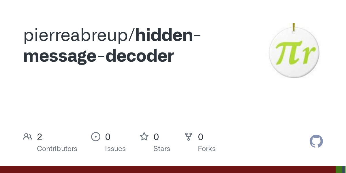 GitHub pierreabreup/hiddenmessagedecoder