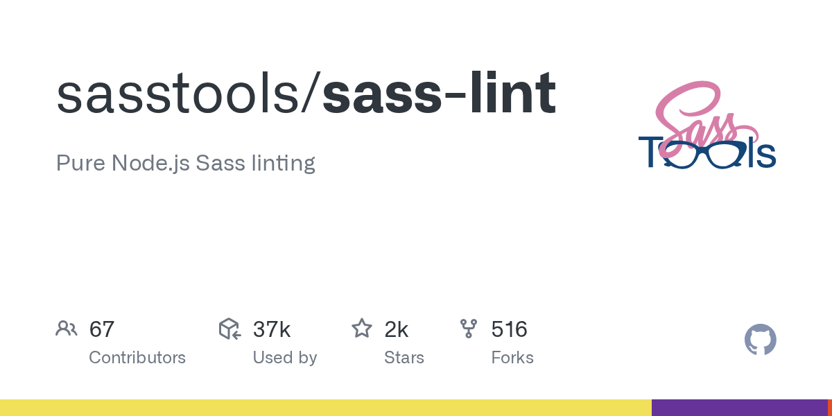GitHub sasstools/sasslint Pure Node.js Sass linting