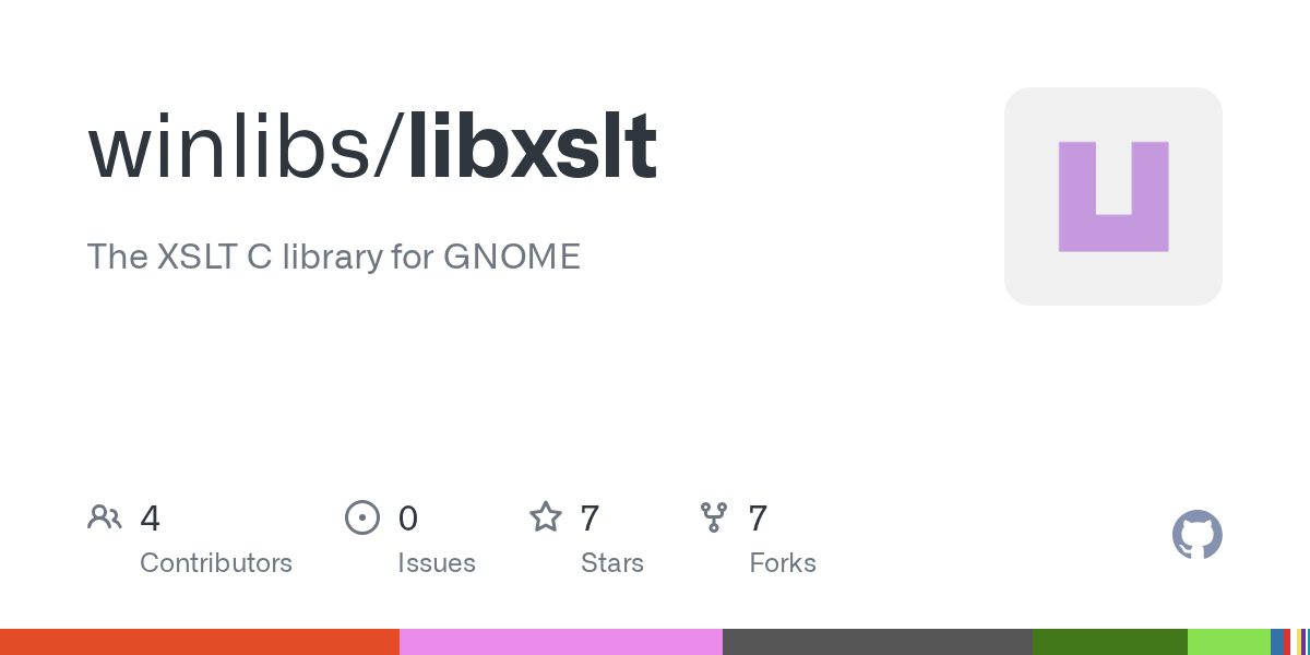 GitHub winlibs/libxslt The XSLT C library for GNOME