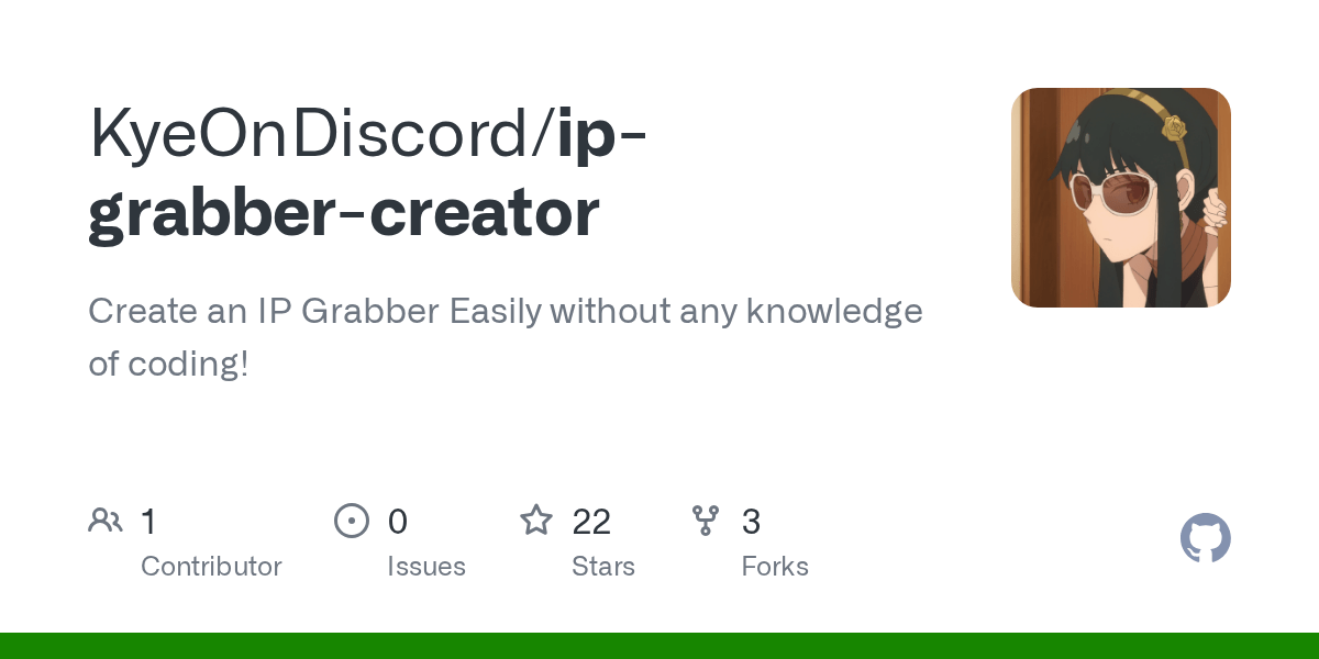 GitHub KyeOnDiscord/ipgrabbercreator Create an IP Grabber Easily