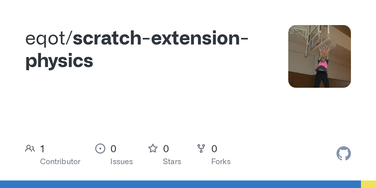 GitHub eqot/scratchextensionphysics