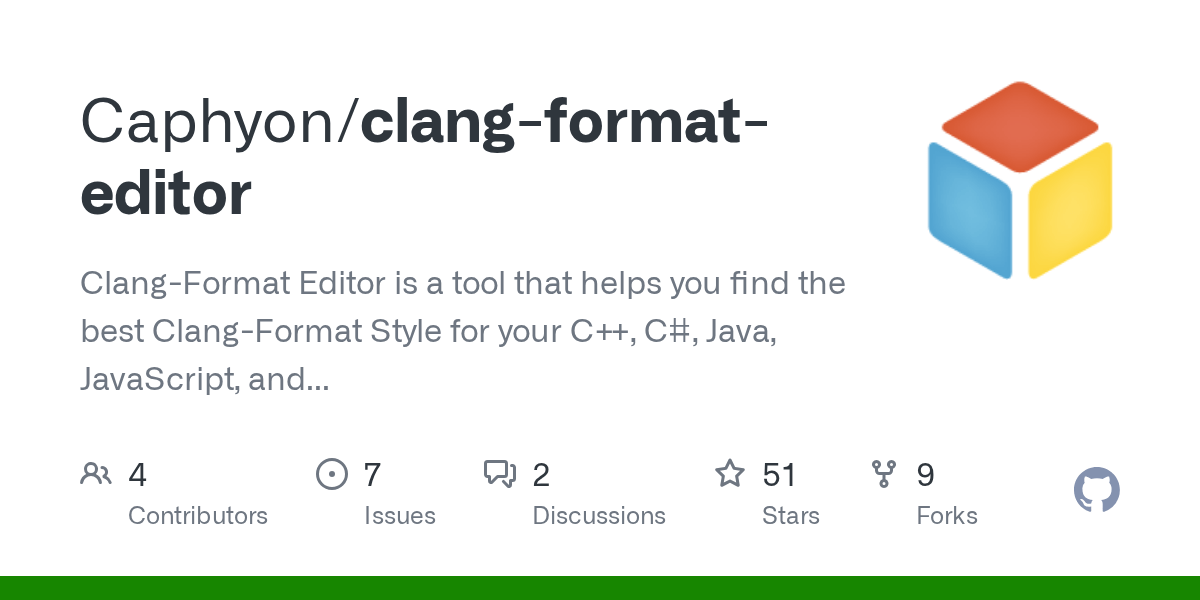 GitHub Caphyon/clangformateditor ClangFormat Editor is a tool