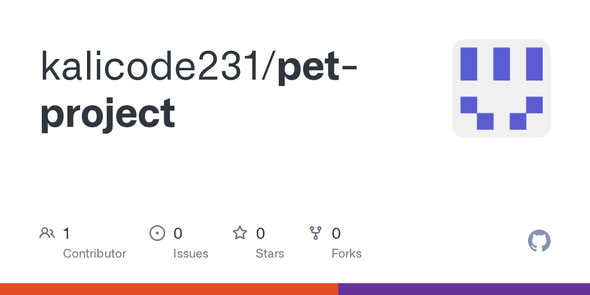 GitHub kalicode231/petproject