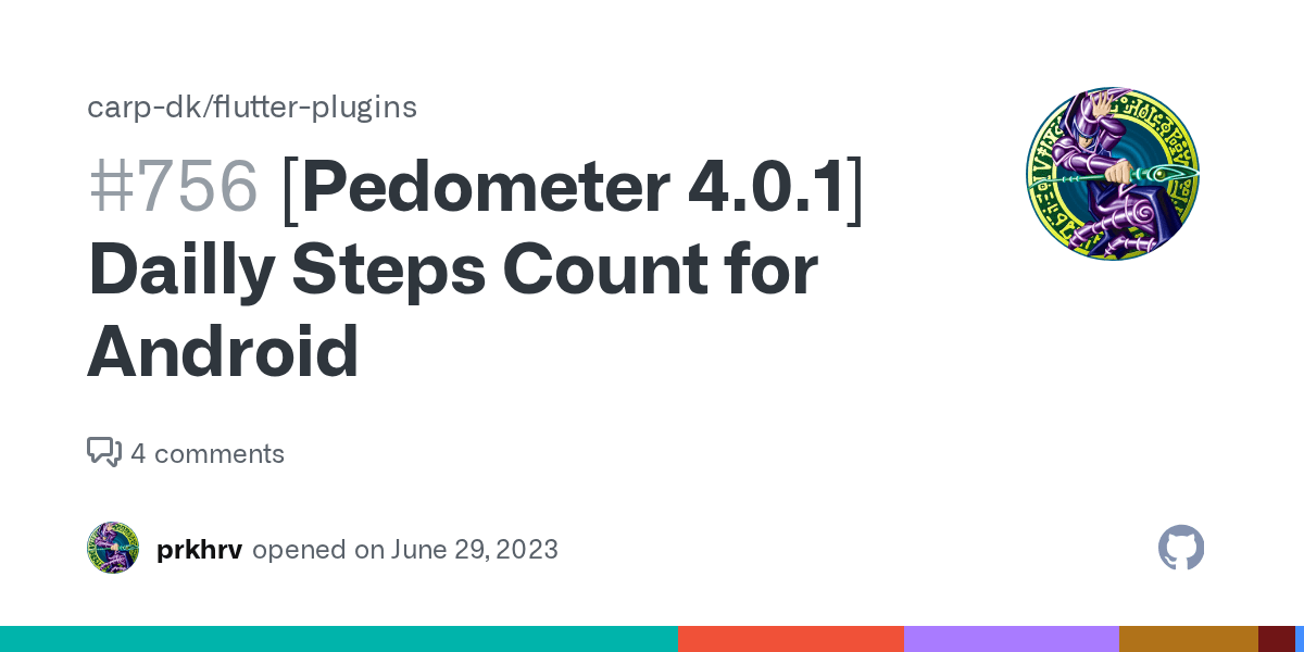 [Pedometer 4.0.1] Dailly Steps Count for Android · Issue 756 · cphcachet/flutterplugins · GitHub