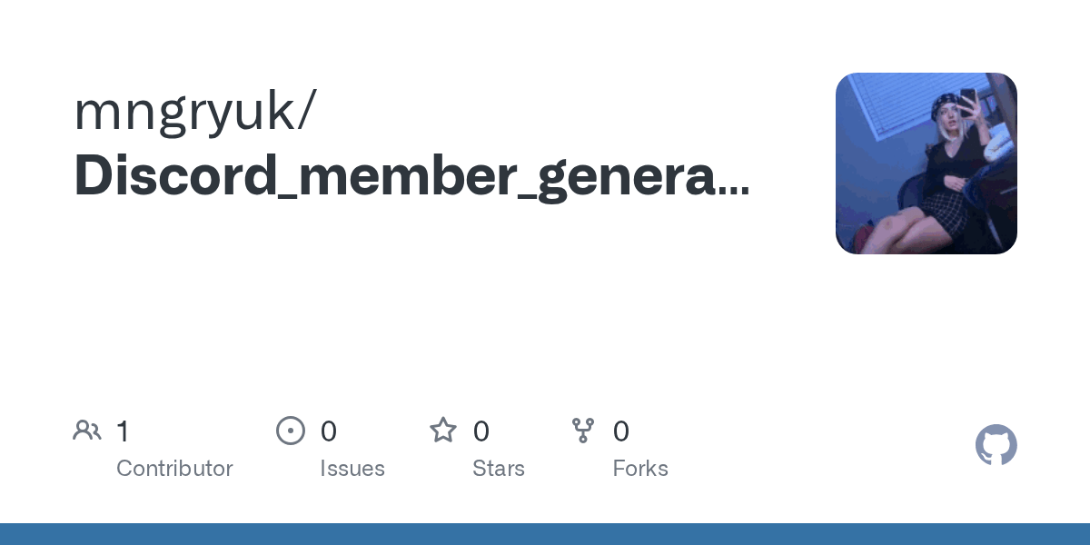 GitHub mngryuk/Discord_member_generator
