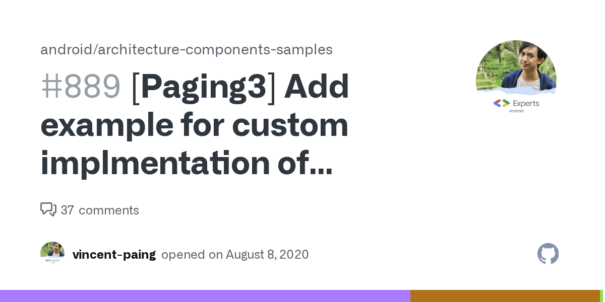 [Paging3] Add example for custom implmentation of PagingSource