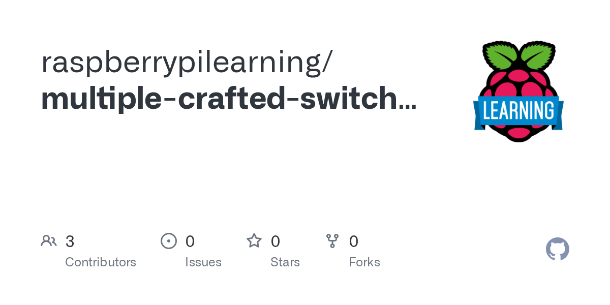 GitHub raspberrypilearning/multiplecraftedswitchbuttonwiring