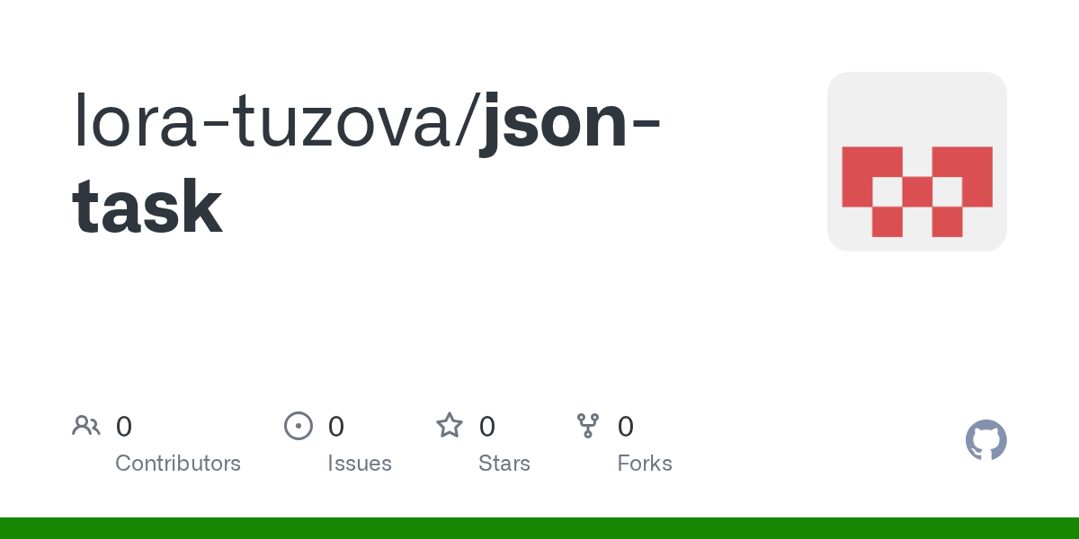 GitHub loratuzova/jsontask