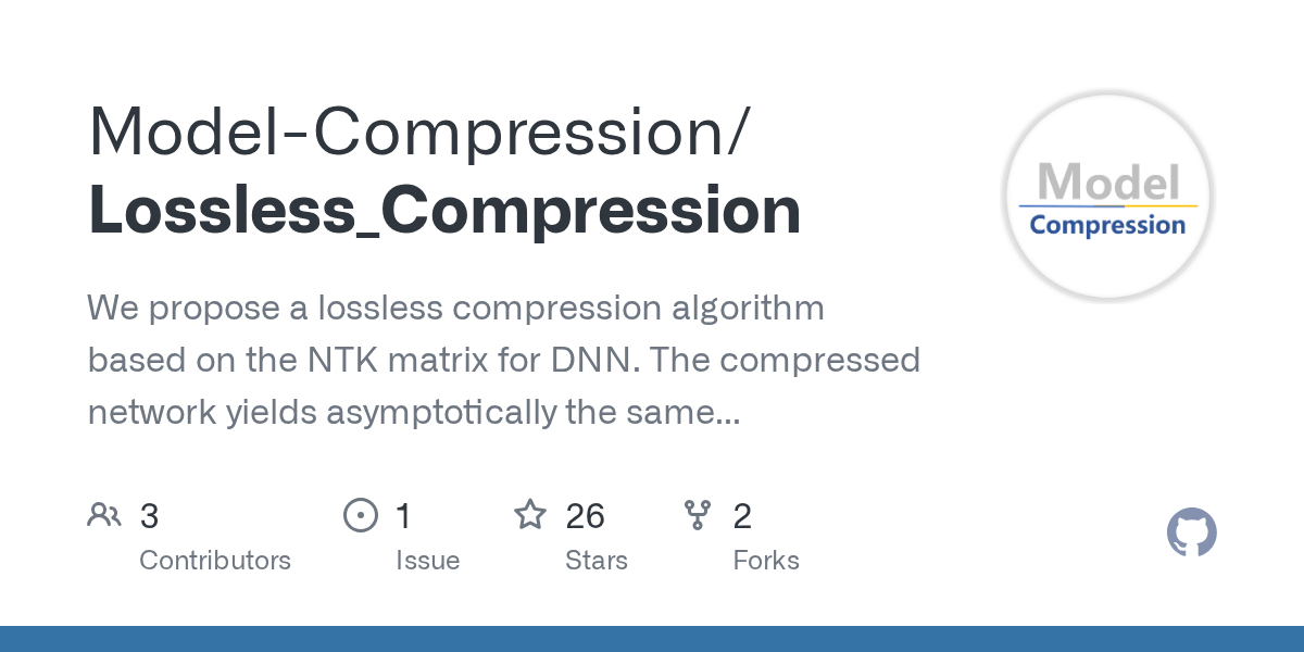 GitHub We propose a lossless