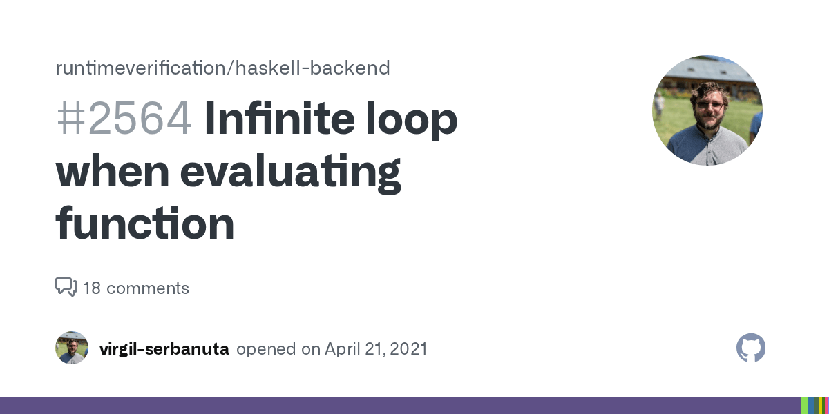 Infinite loop when evaluating function · Issue 2564