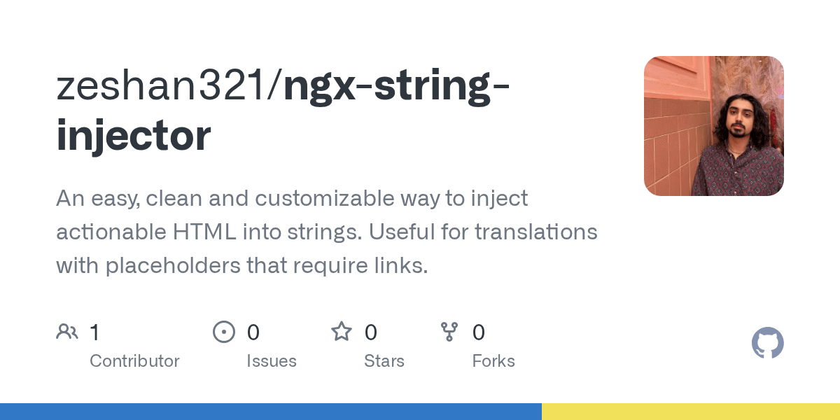 GitHub zeshan321/ngxstringinjector An easy, clean and customizable