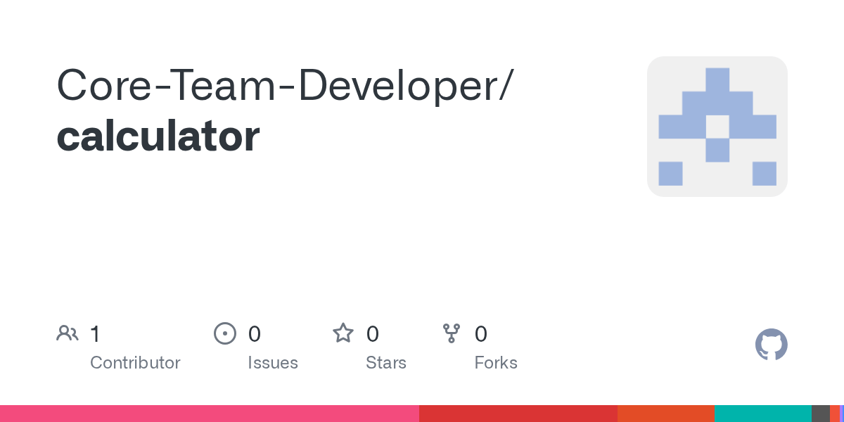 GitHub CoreTeamDeveloper/calculator