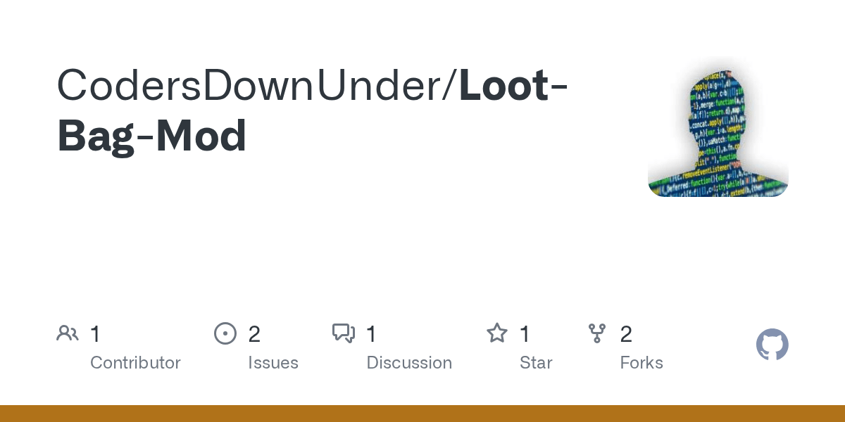 GitHub CodersDownUnder/LootBagMod