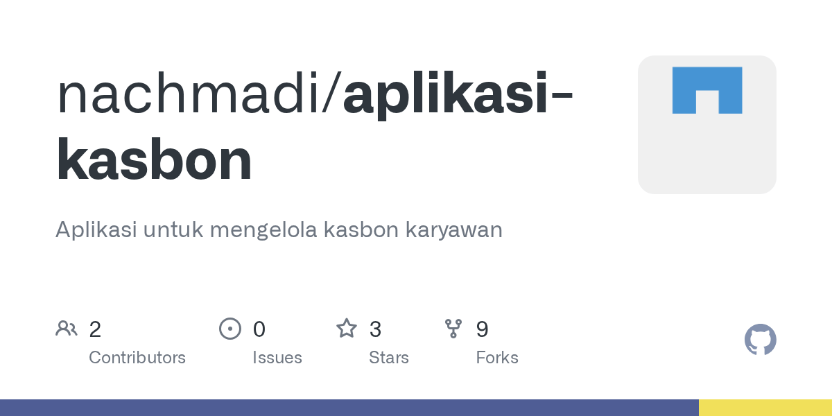 GitHub nachmadi/aplikasikasbon Aplikasi untuk