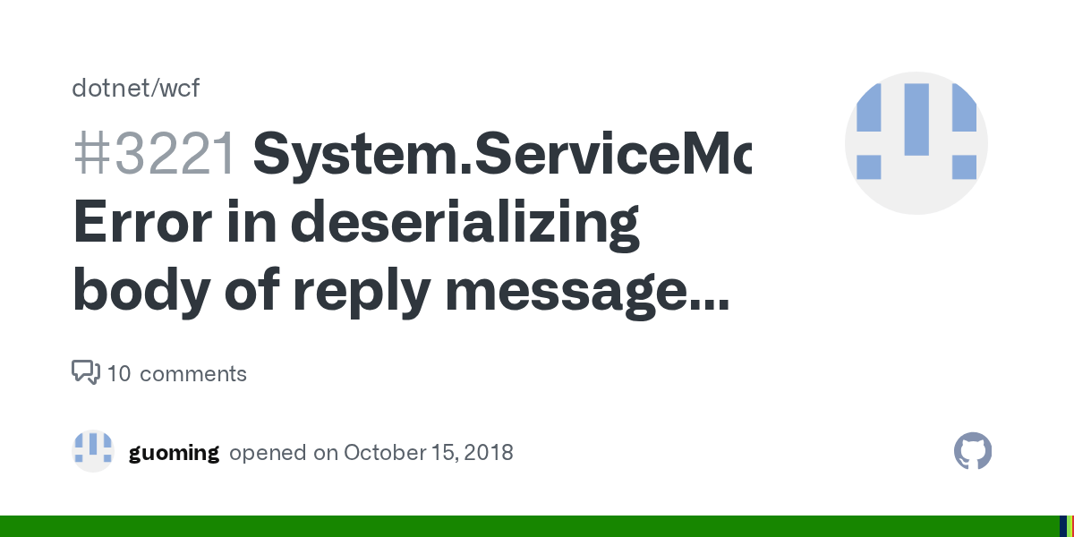 Error in deserializing body