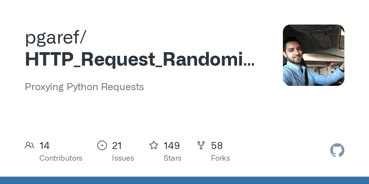 GitHub pgaref/HTTP_Request_Randomizer Proxying Python Requests