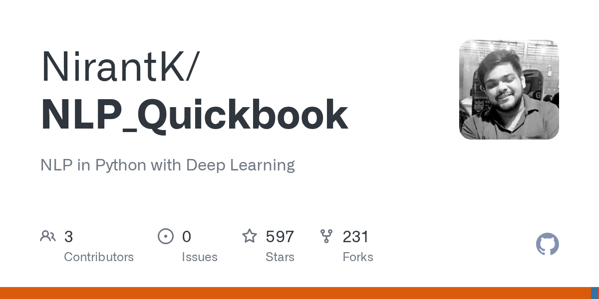 GitHub NirantK/NLP_Quickbook NLP in Python with Deep Learning