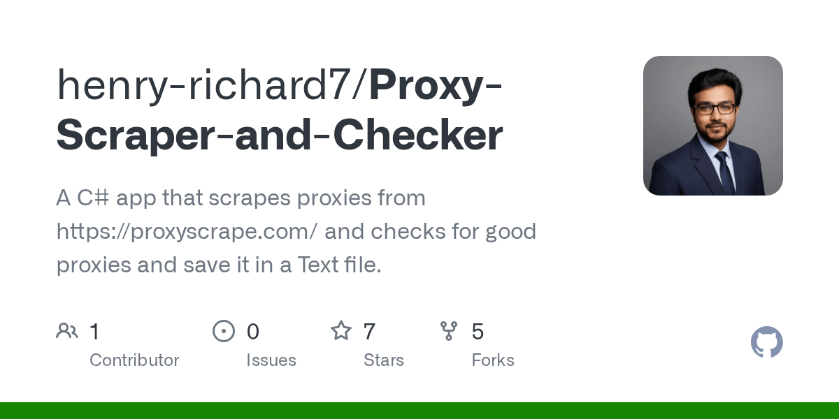 GitHub henryrichard7/ProxyScraperandChecker A C app that