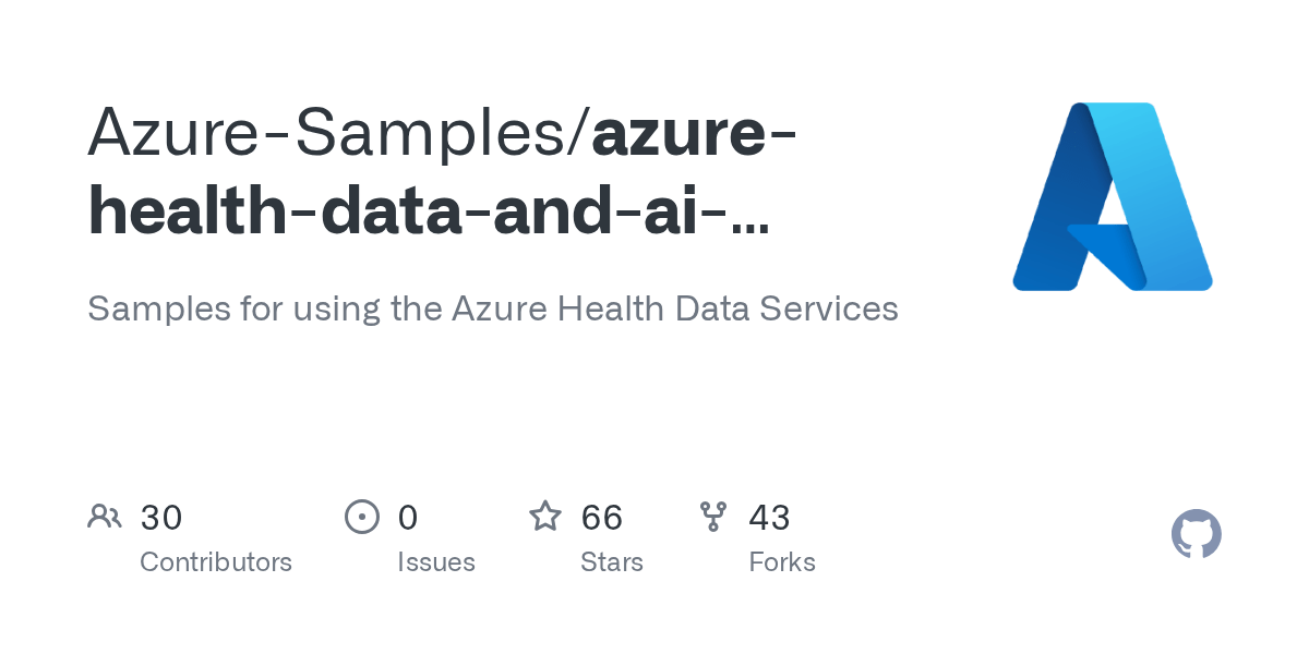 Issues · AzureSamples/azurehealthdataservicessamples · GitHub