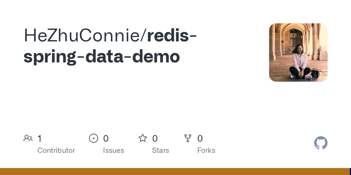 GitHub HeZhuConnie/redisspringdatademo