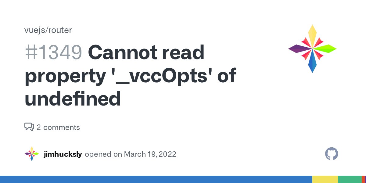Cannot read property '__vccOpts' of undefined · Issue 1349 · vuejs