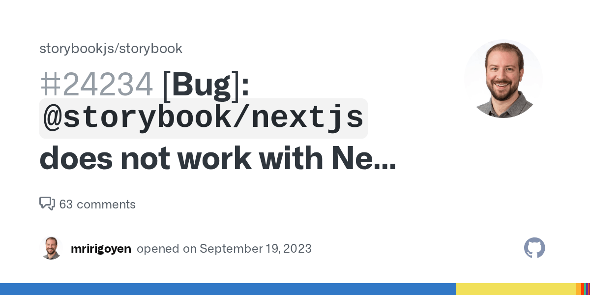 [Bug] `storybook/nextjs` does not work with Next v13.5.1 · Issue