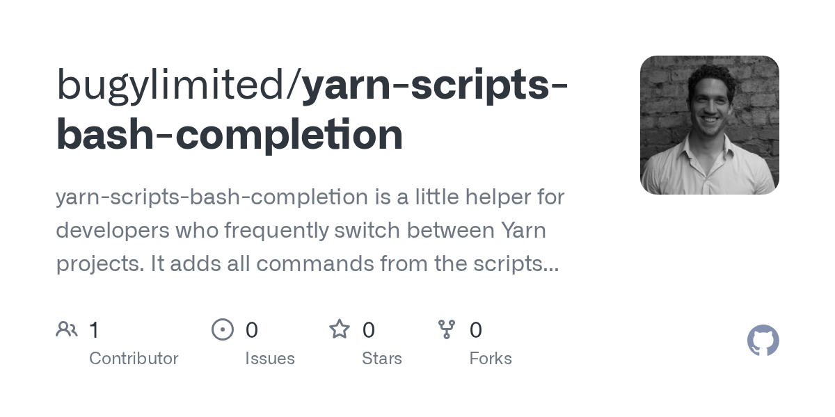 GitHub yarnscriptsbash