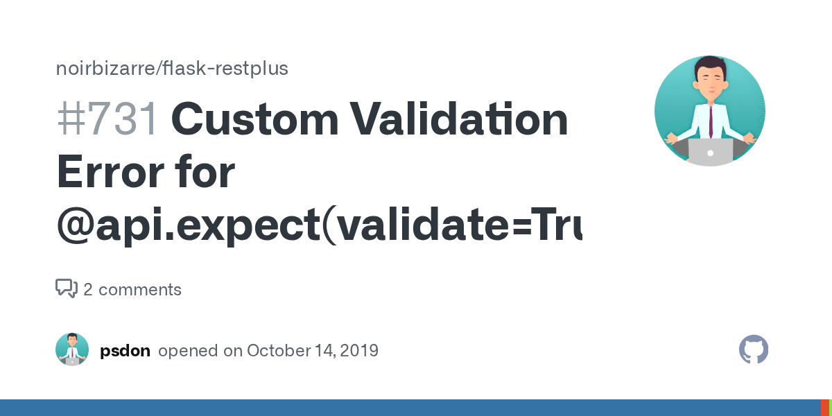 Custom Validation Error for api.expect(validate=True) · Issue 731