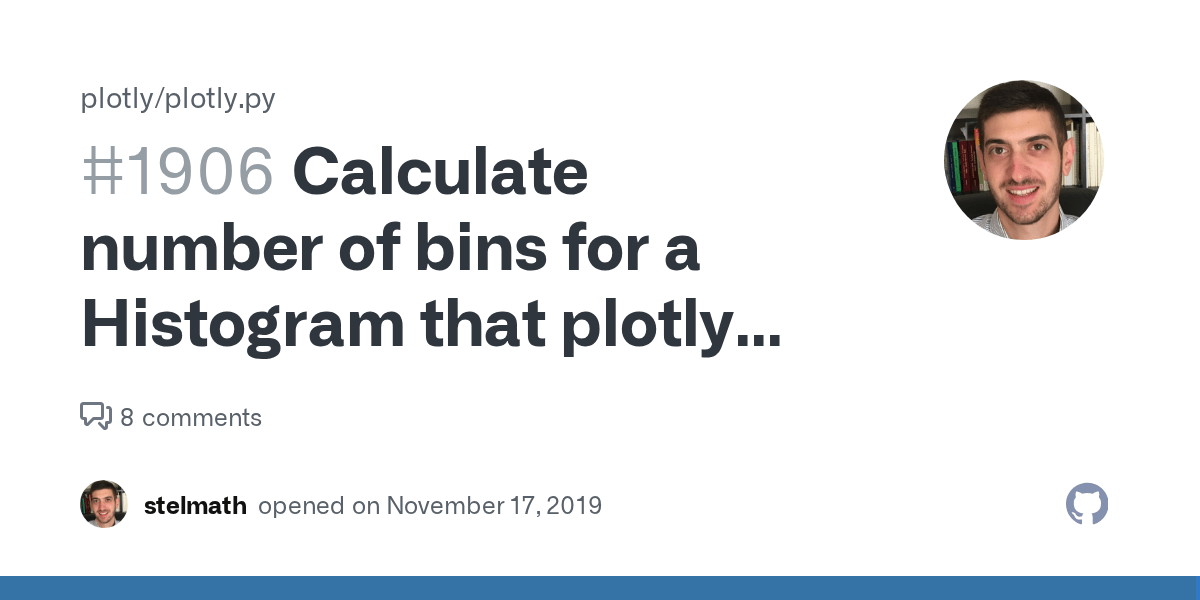 Calculate number of bins for a Histogram that plotly would produce