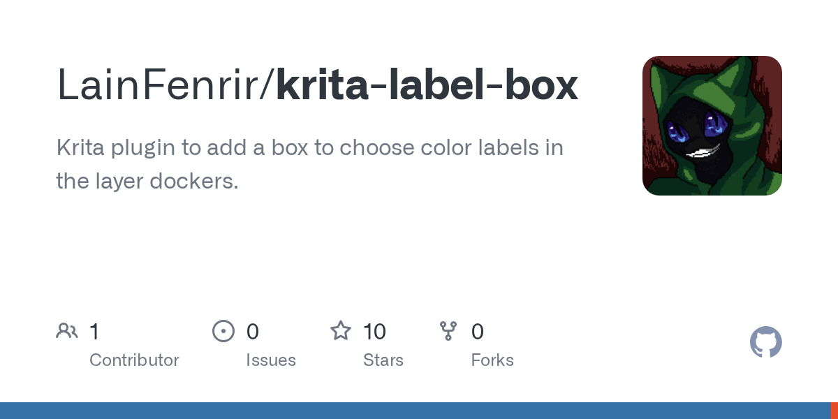 GitHub LainFenrir/kritalabelbox Krita plugin to add a box to choose color labels in the