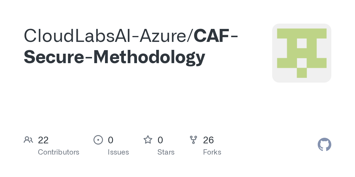 GitHub CloudLabsAIAzure/CAFSecureMethodology