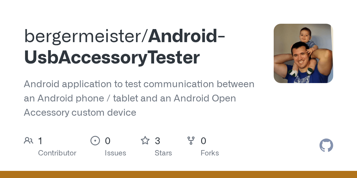 GitHub bergermeister/AndroidUsbAccessoryTester Android application