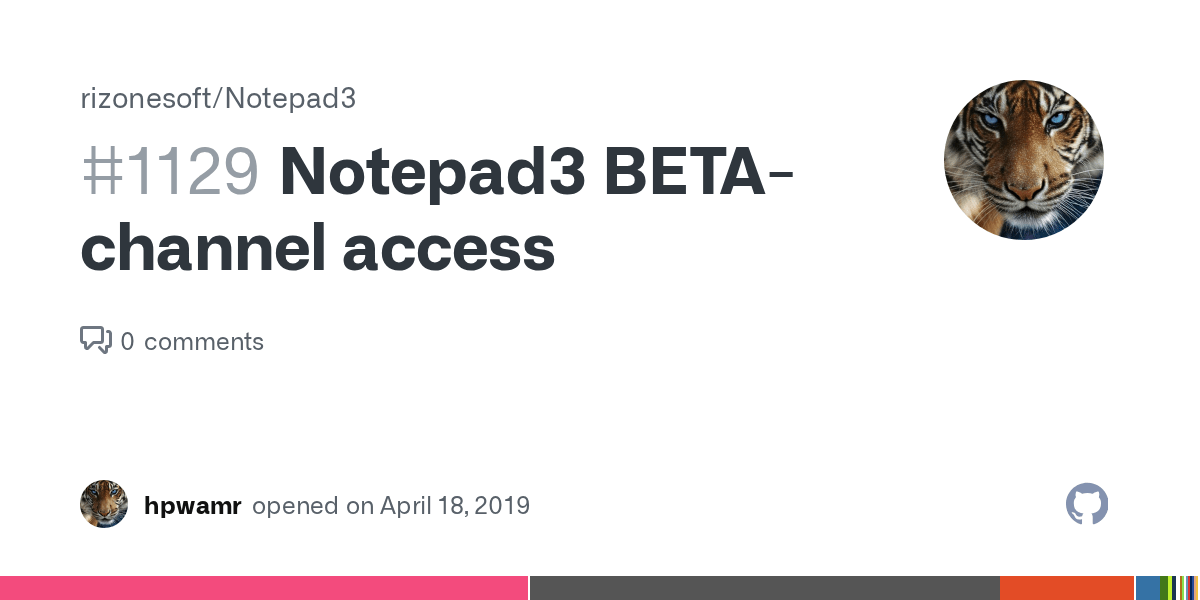 Notepad3 BETA/RCchannel access · Issue 1129 · rizonesoft/Notepad3