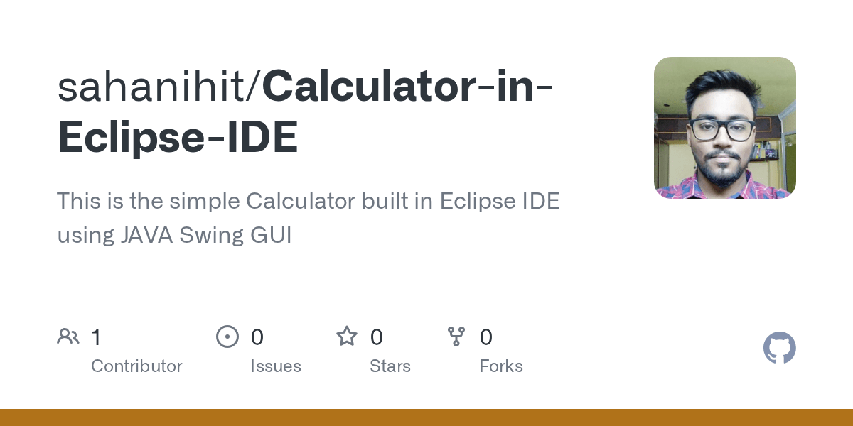 GitHub sahanihit/CalculatorinEclipseIDE This is the simple
