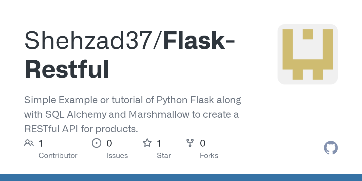 GitHub Shehzad37/FlaskRestful Simple Example or tutorial of Python