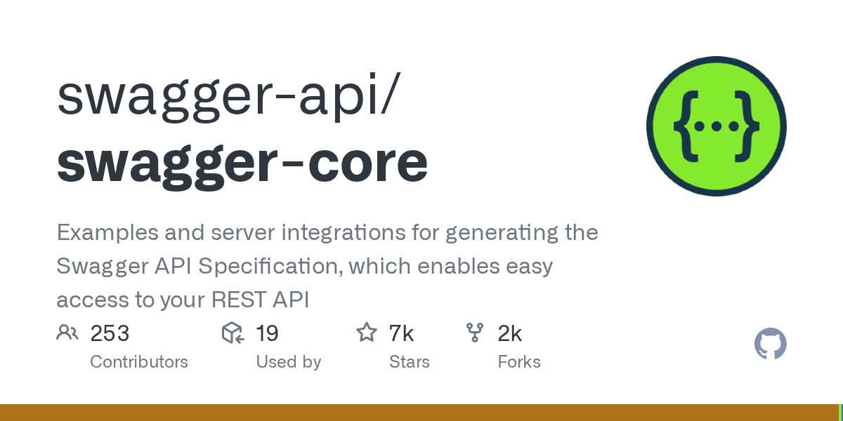 GitHub swaggerapi/swaggercore Examples and server integrations for