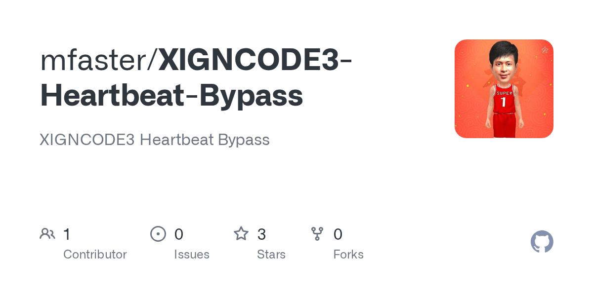 XIGNCODE3HeartbeatBypass/README.md at master · mfaster/XIGNCODE3