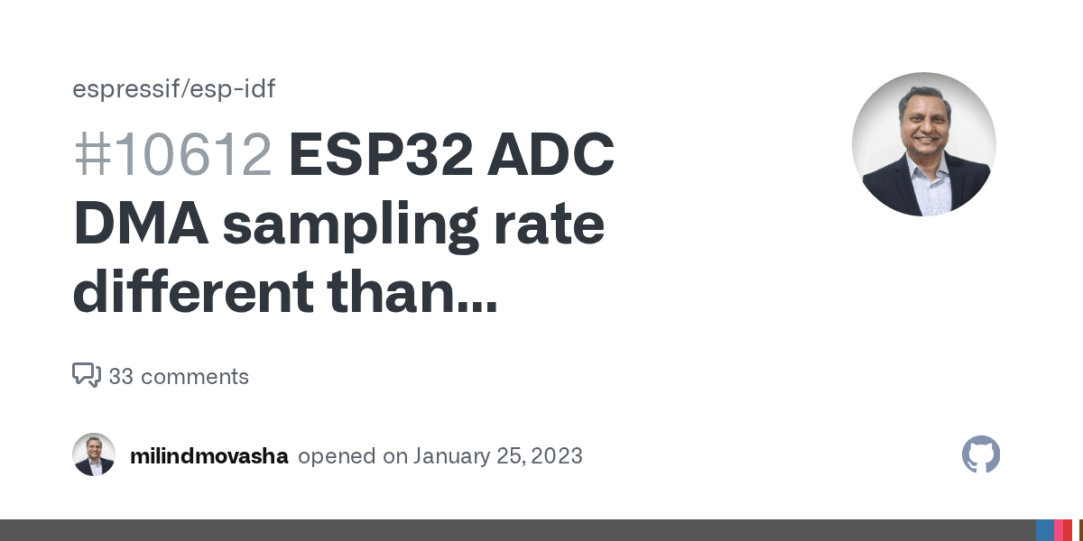 ESP32 ADC DMA sampling rate different than configured sampling