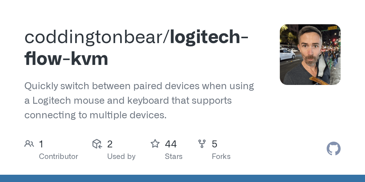GitHub coddingtonbear/logitechflowkvm Quickly switch between