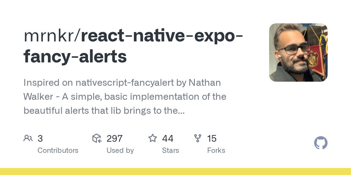 GitHub mrnkr/reactnativeexpofancyalerts Inspired on nativescript