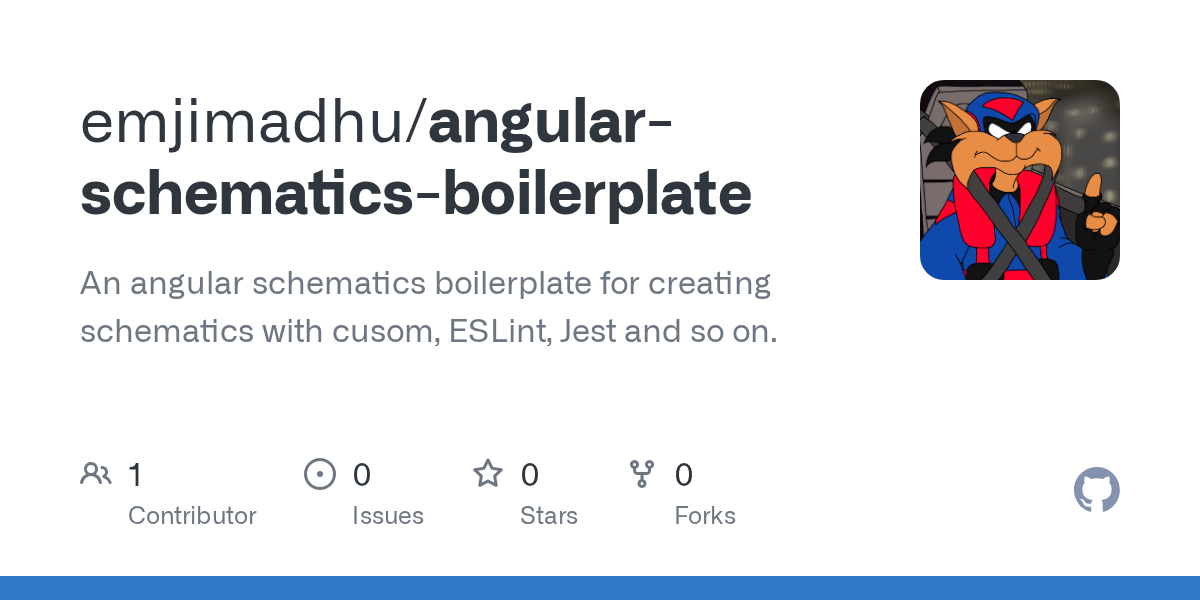 GitHub - emjimadhu/angular-schematics-boilerplate: An angular