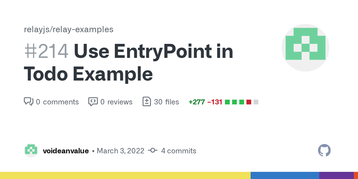 Use EntryPoint in Todo Example by voideanvalue · Pull Request 214