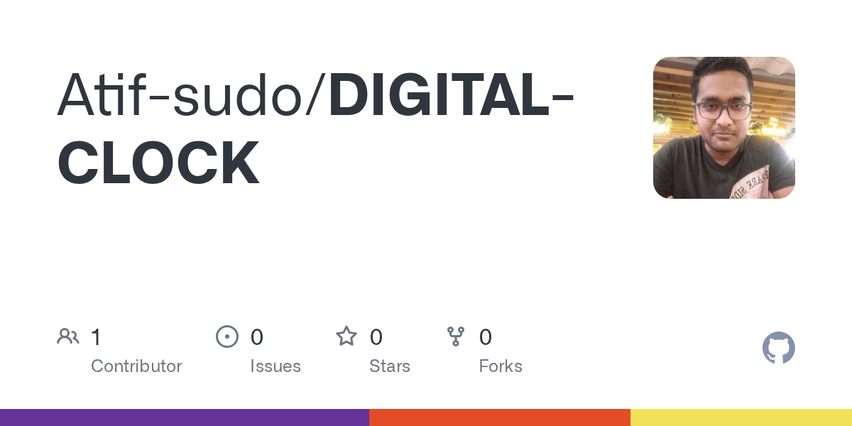 GitHub Atifsudo/DIGITALCLOCK