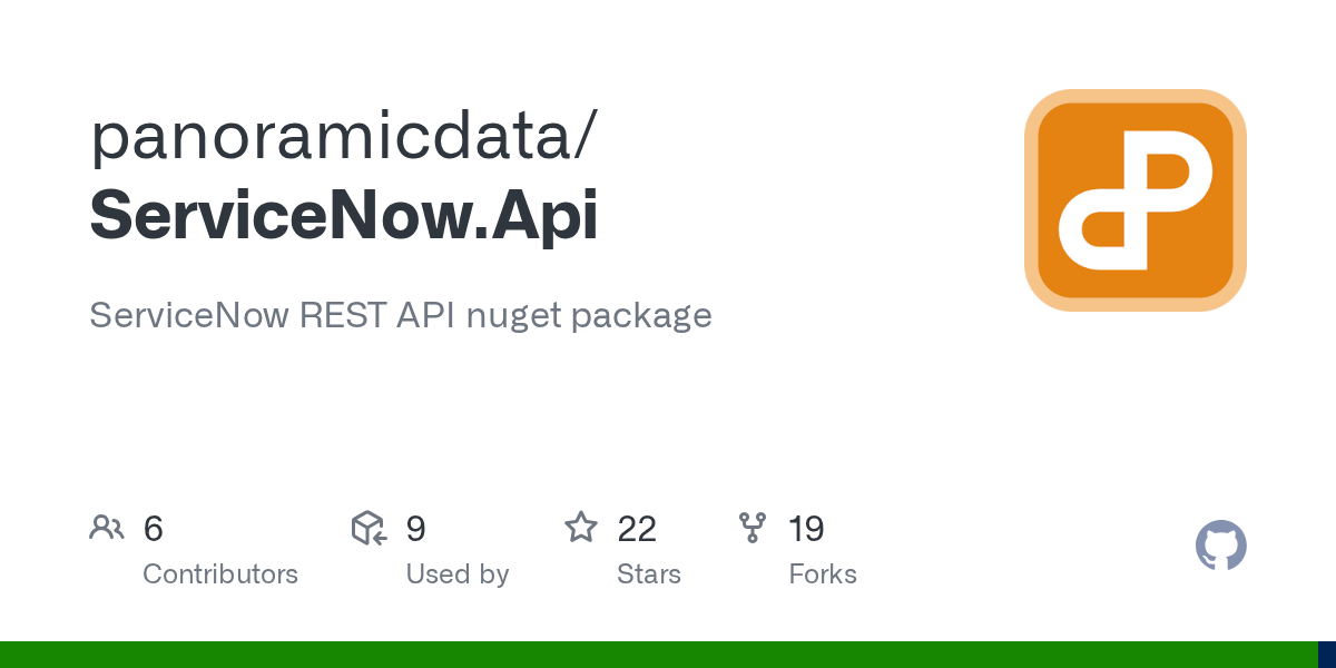 GitHub panoramicdata/ServiceNow.Api ServiceNow REST API nuget package