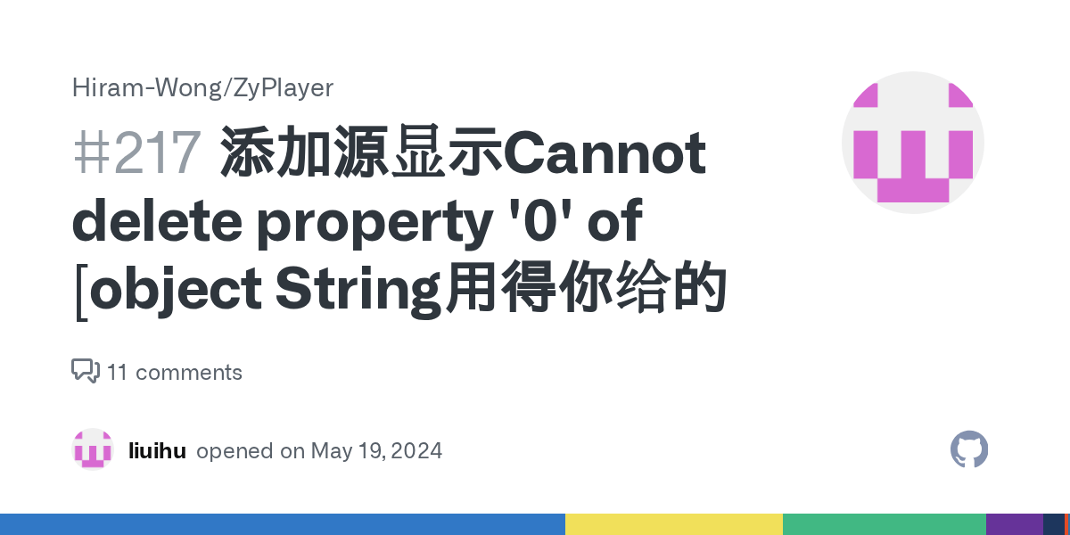 添加源显示Cannot delete property '0' of [object String用得你给的 · Issue 217