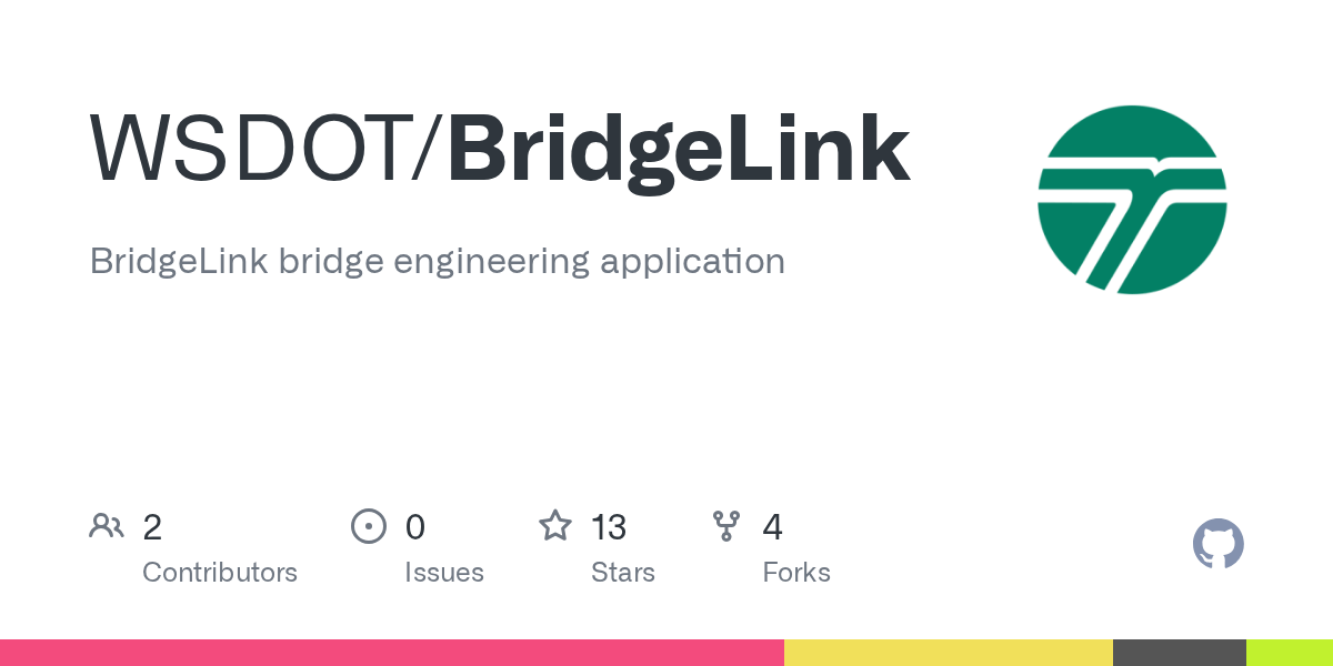 GitHub WSDOT/BridgeLink BridgeLink bridge engineering application