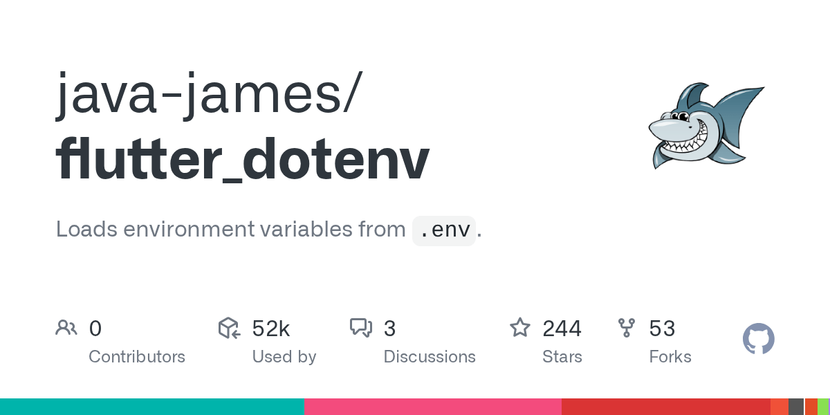 GitHub javajames/flutter_dotenv Loads environment variables from