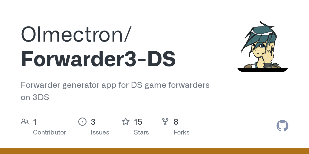 GitHub Olmectron/Forwarder3DS Forwarder generator app for DS game