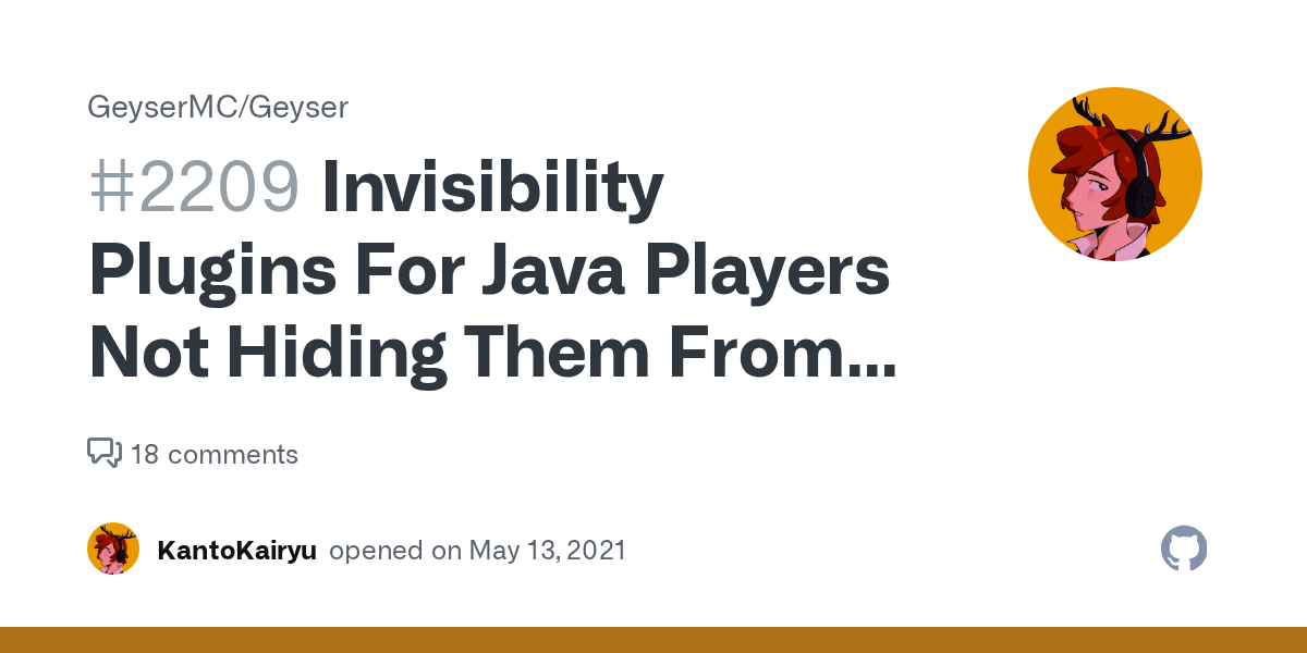 Invisibility Plugins For Java Players Not Hiding Them From Bedrock