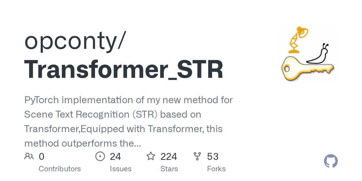 GitHub opconty/Transformer_STR PyTorch implementation of my new